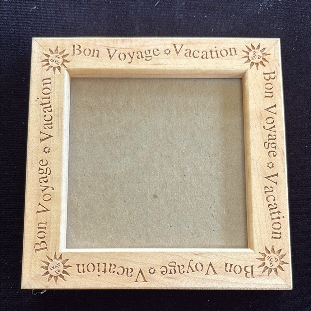 Lasercraft Bon Voyage Wooden Photo Frame